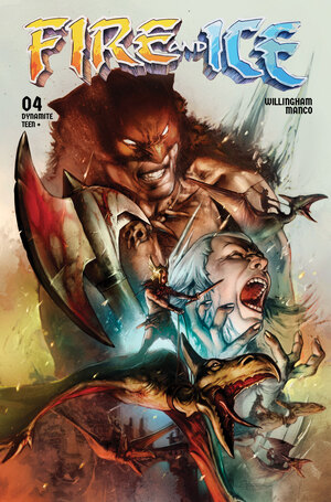 [FIRE AND ICE #4 CVR B LEONARDO MANCO VAR]