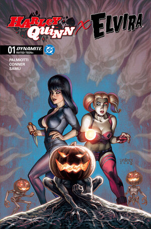 [HARLEY QUINN X ELVIRA #1 CVR C JOSEPH MICHAEL LINSNER VAR]