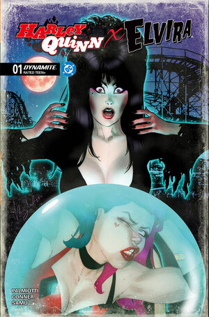 [HARLEY QUINN X ELVIRA #1 CVR D BEN CALDWELL VAR]