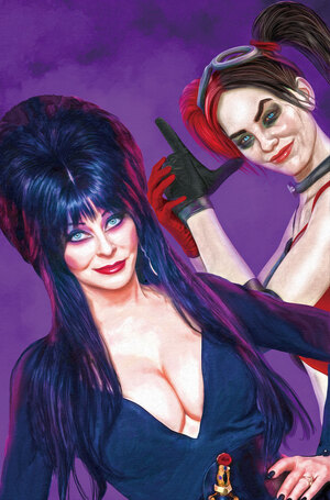[HARLEY QUINN X ELVIRA #1 CVR I MARK SPEARS FOIL VIRGIN VAR]