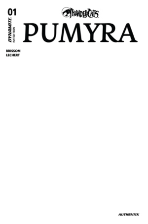 [THUNDERCATS PUMYRA #1 CVR E BLANK AUTHENTIX VAR]