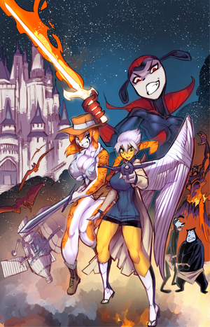 [TIFANNY & CHARLOTTE ON ANOTHER WORLD #1 (OF 4) CVR B FRED PERRY LUNAR EXCLUSIVE VAR]