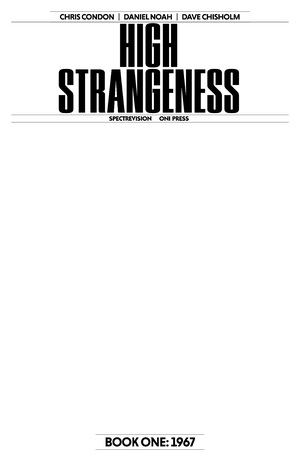 [HIGH STRANGENESS #1 (OF 5) CVR G BLANK SKETCH VAR]