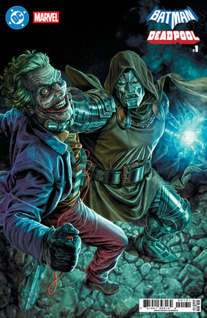 [DC MARVEL BATMAN DEADPOOL #1 (ONE SHOT) CVR C LEE  BERMEJO JOKER DR DOOM CARD STOCK VAR]