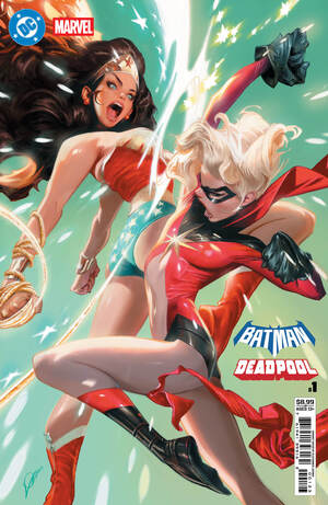 [DC MARVEL BATMAN DEADPOOL #1 (ONE SHOT) CVR L ALEXANDER LOZANO WONDER WOMAN MS MARVEL CARD STOCK VAR]