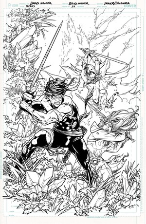 [TITANS #29 CVR B BRAD WALKER CARD STOCK VAR (DC K.O.)]