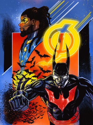 [BATMAN STATIC BEYOND #1 (OF 6) CVR E DENYS COWAN CARD STOCK VAR]