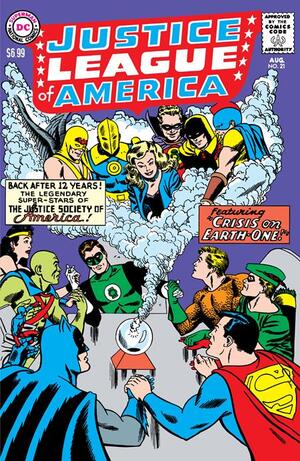 [JUSTICE LEAGUE OF AMERICA #21 FACSIMILE EDITION CVR B MIKE SEKOWSKY FOIL VAR]