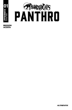 [THUNDERCATS PANTHRO #1 CVR E BLANK AUTHENTIX VAR]