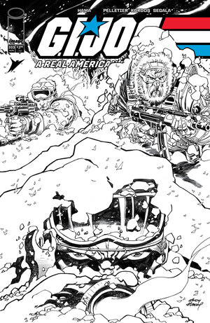 [GI JOE A REAL AMERICAN HERO #322 CVR B ANDY KUBERT B&W VAR]
