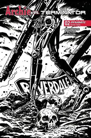 [ARCHIE VS THE TERMINATOR #2 CVR K FRANCESCO FRANCAVILLA LINE ART VAR]