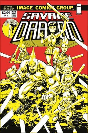 [SAVAGE DRAGON #284 CVR B ERIK LARSEN 70S THROWBACK VAR]