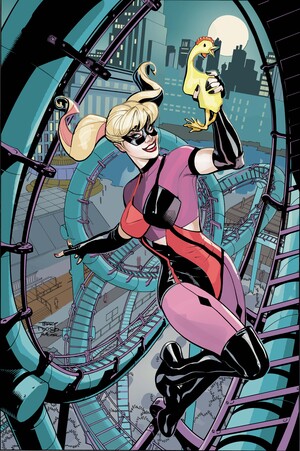[HARLEY QUINN #57 CVR E TERRY DODSON & RACHEL DODSON CARD STOCK VAR (#200)]