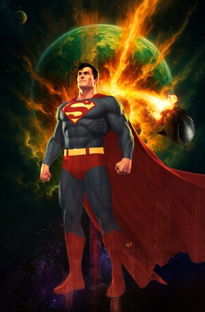 [SUPERMAN UNLIMITED #8 CVR D ARIEL OLIVETTI CARD STOCK VAR]