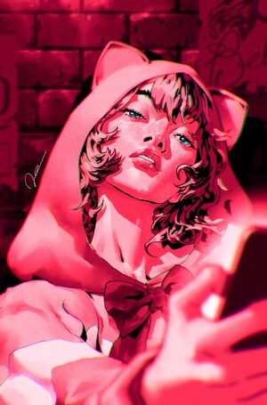 [CHEETAH AND CHESHIRE ROB THE JUSTICE LEAGUE #5 (OF 6) CVR B GERALD PAREL CARD STOCK VAR]