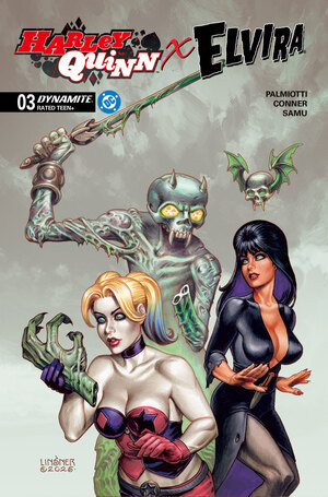 [HARLEY QUINN X ELVIRA #3 CVR C JOSEPH MICHAEL LINSNER VAR]