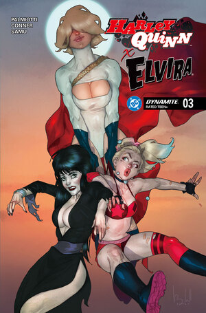 [HARLEY QUINN X ELVIRA #3 CVR D BEN CALDWELL VAR]