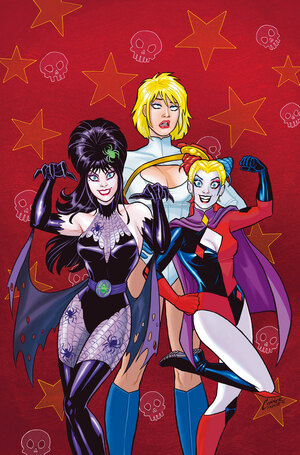 [HARLEY QUINN X ELVIRA #3 CVR F AMANDA CONNER RED LTD VIRGIN VAR]