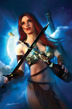 [RED SONJA NEW YEARS SPECIAL 2025 #1 (ONE SHOT) CVR E SHANNON MAER METAL VIRGIN VAR]