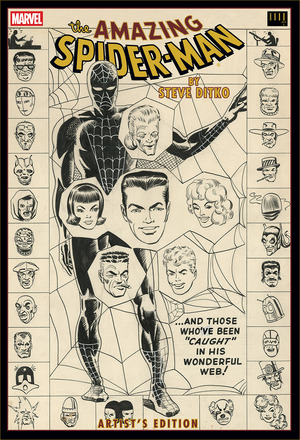 [AMAZING SPIDER MAN BY STEVE DITKO ARTISTS EDITION HC DIRECT MARKET EXCLUSIVE WEB CVR]