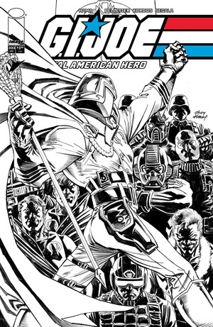 [GI JOE A REAL AMERICAN HERO #323 CVR B ANDY KUBERT  B&W VAR]