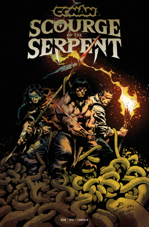 [CONAN THE BARBARIAN SCOURGE OF THE SERPENT #4 (OF 4) CVR A ROBERTO DE LA TORRE]