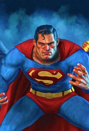 [JUSTICE LEAGUE UNLIMITED #26 CVR C MARK SPEARS 3-PART CONNECTING SUPERMAN CARD STOCK VAR]