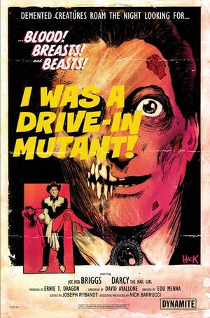 [MONSTERVISION FEATURING JOE BOB BRIGGS AND DARCY #1 CVR F ROBERT HACK METAL PREMIUM VAR]