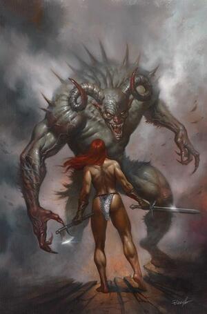 [RED SONJA SHE DEVIL WITH A SWORD #8 CVR F LUCIO PARRILLO METAL PREMIUM VAR]