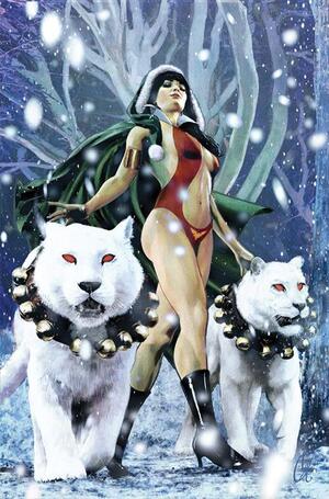 [VAMPIRELLA HELLIDAY SPECIAL 2026 #1 (ONE SHOT) CVR E CAT STAGGS METAL PREMIUM VAR]