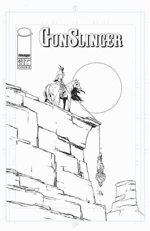 [GUNSLINGER SPAWN #61 CVR B CARLO BARBERI B&W VAR]