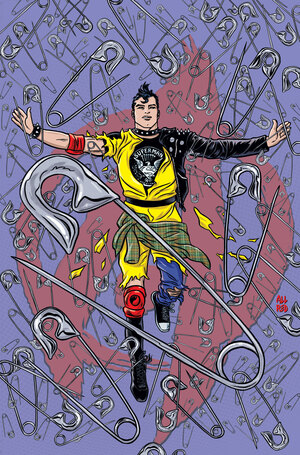 [SUPERMAN UNLIMITED #9 CVR F MICHAEL ALLRED PUNK ROCK CARD STOCK VAR]