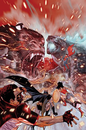 [JUSTICE LEAGUE VS GODZILLA VS KONG 2 #7 (OF 7) CVR D CARMINE DI GIANDOMENICO CARD STOCK VAR]