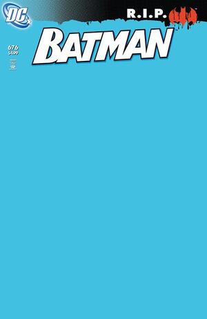 [BATMAN #676 FACSIMILE EDITION CVR C BLANK CARD STOCK VAR]