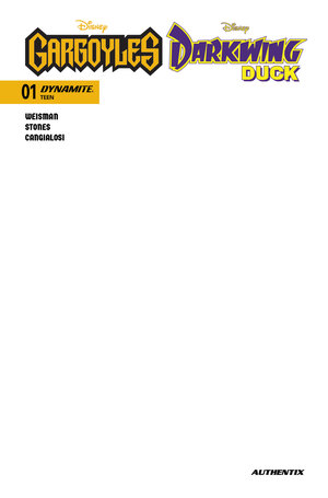 [GARGOYLES DARKWING DUCK #1 CVR E BLANK AUTHENTIX VAR]