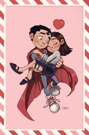 [SUPERMAN #35 CVR F CHRISSIE ZULLO VALENTINES DAY CARD STOCK VAR (DC K.O.)]