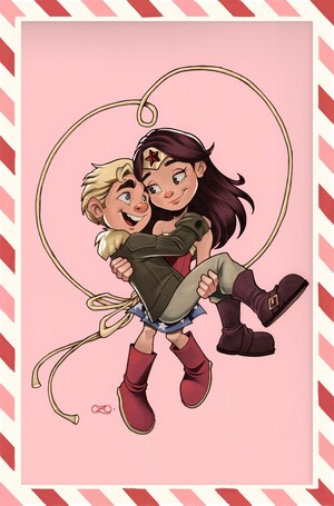 [WONDER WOMAN #30 CVR E CHRISSIE ZULLO VALENTINES DAY CARD STOCK VAR]