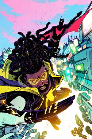 [BATMAN STATIC BEYOND #3 (OF 6) CVR C SANFORD GREENE CARD STOCK VAR]