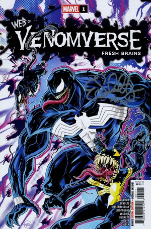 [DF WEB OF VENOMVERSE FRESH BRAINS #1 SILVER SIGNATURE SERIES SIGNED BY ERICA SCHULTZ]