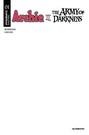 [ARCHIE X ARMY OF DARKNESS #1 CVR F BLANK AUTHENTIX VAR]