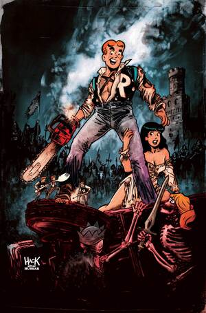 [ARCHIE X ARMY OF DARKNESS #1 CVR I ROBERT HACK LTD VIRGIN VAR]