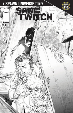 [SPAWN SAM AND TWITCH CASE FILES #24 CVR B IG GUARA B&W VAR]