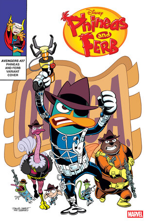 [AVENGERS #27 JACOB CHABOT PHINEAS AND FERB VARIANT [DOOM]]
