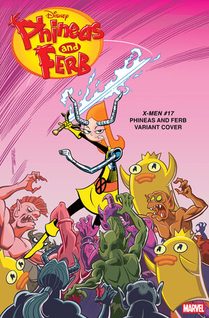 [X-MEN #17 JACOB CHABOT PHINEAS AND FERB VARIANT]