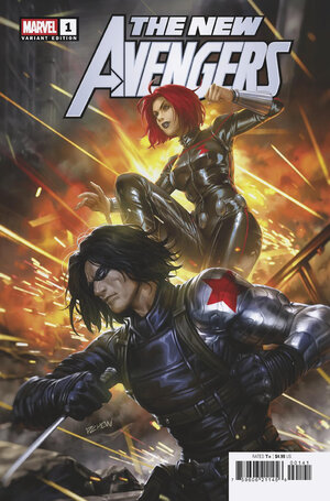 [NEW AVENGERS #1 DERRICK CHEW BLACK WIDOW AND WINTER SOLDIER VARIANT A]