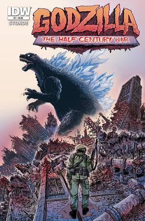 [Godzilla 70th Anniversary Foil Classics: Godzilla: The Half-Century War #1 Cover A (Stokoe)]