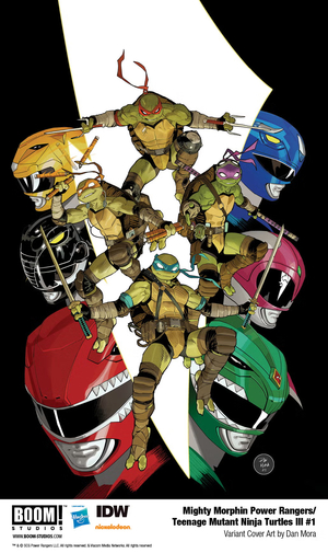 [MIGHTY MORPHIN POWER RANGERS/ TEENAGE MUTANT NINJA TURTLES III #1 CVR A MAIN (DRESSED, ZONNO)]