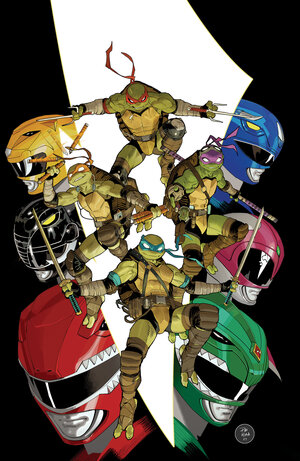 [MIGHTY MORPHIN POWER RANGERS/ TEENAGE MUTANT NINJA TURTLES III #1 CVR B VARIANT (DRESSED, MORA)]
