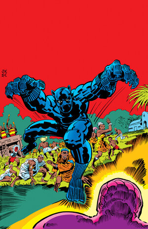 [BLACK PANTHER: REVENGE OF THE BLACK PANTHER OMNIBUS JACK KIRBY COVER [DM ONLY] HC]