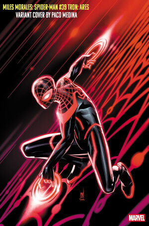 [MILES MORALES: SPIDER-MAN #39 CVR D PACO MEDINA TRON: ARES VARIANT]